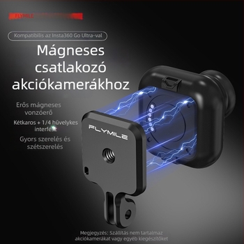 Flymile Insta360 Go Ultra mágneses gyorskioldó hátsó lemez kiegészítő bővítő konzollal