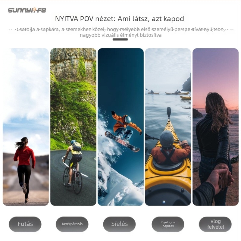 Sunnylife On-j064 Sapkára illeszkedő sapka-klip Osmo Nano kamera – Anyag: Műanyag, Kompatibilis OSMO NANO, Tartalmazza a sapka-klipet