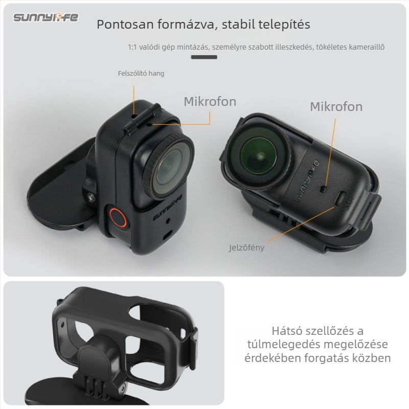 Sunnylife On-j064 Sapkára illeszkedő sapka-klip Osmo Nano kamera – Anyag: Műanyag, Kompatibilis OSMO NANO, Tartalmazza a sapka-klipet