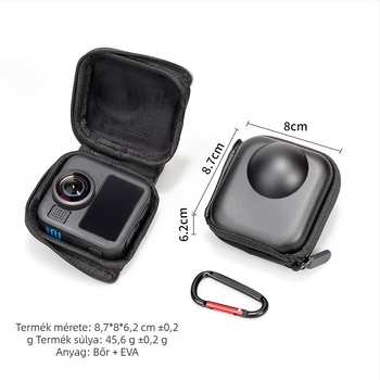 GoPro MAX2 tároló táska, EVA3 anyag, Logónyomtatás elérhető