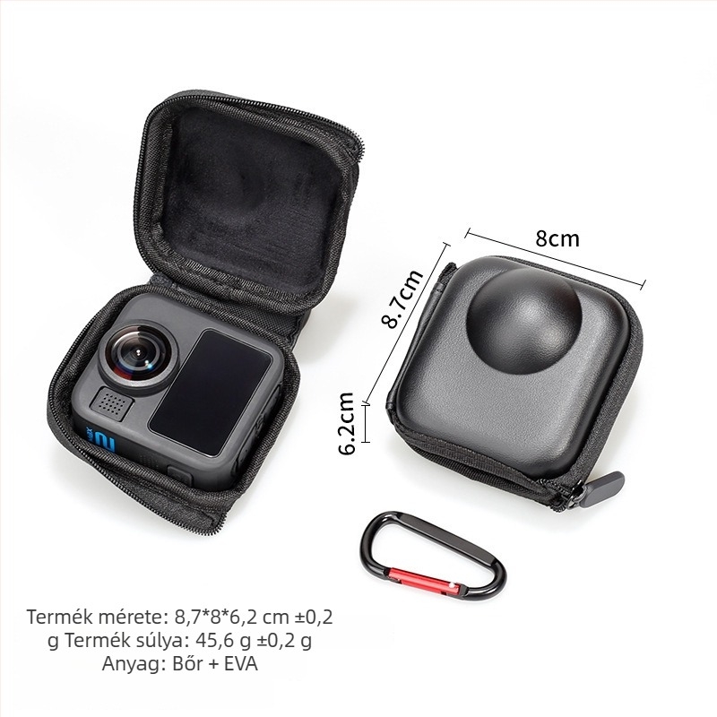 GoPro MAX2 tároló táska, EVA3 anyag, Logónyomtatás elérhető