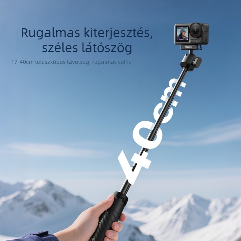 Telesin DJI Osmo 360 Panorámás Kamera – Mini Selfie Stick Trípod AC Interfész Gömbfejjel; Modell S1-mnp-13-tdj; Anyag: Műanyag; Alkalmazható modellek: Általános célú