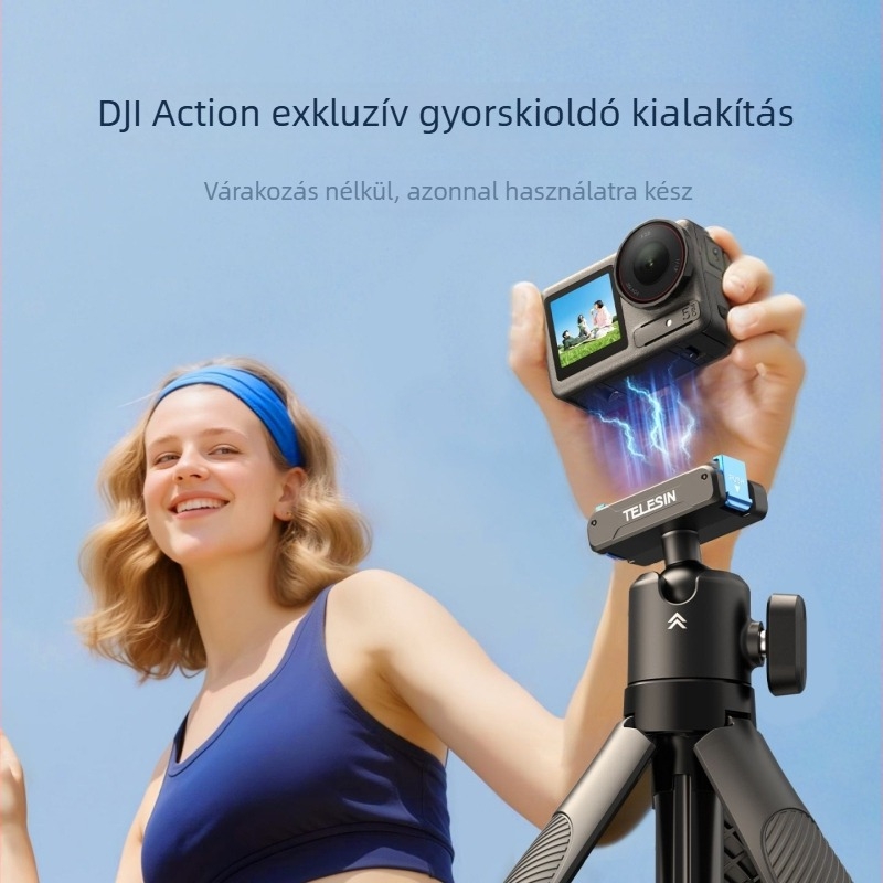 Telesin DJI Osmo 360 Panorámás Kamera – Mini Selfie Stick Trípod AC Interfész Gömbfejjel; Modell S1-mnp-13-tdj; Anyag: Műanyag; Alkalmazható modellek: Általános célú