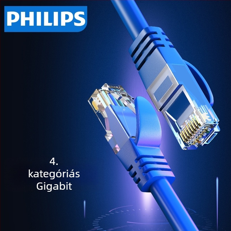 Philips CAT6 árnyékolatlan Ethernet-kábel, 8 maggal, Ø0.5 mm, RJ-45, SWA1946/93
