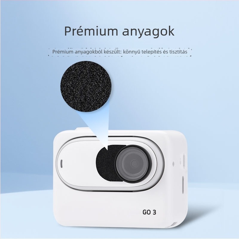 Insta360 Go3S-kompatibil - Átlátszó szivacsos védőfedél a hangrögzítéshez, zajcsökkentéssel – Go3 kiegészítő