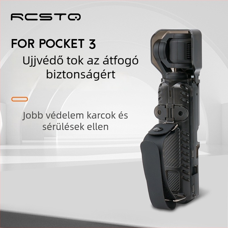 Szilikon védőtok Osmo Pocket 3-hoz (POCKET 3) – RCSTQ, tartalmaz védőtokot és pántot