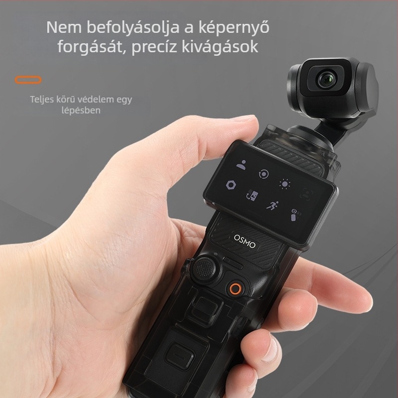 Szilikon védőtok Osmo Pocket 3-hoz (POCKET 3) – RCSTQ, tartalmaz védőtokot és pántot