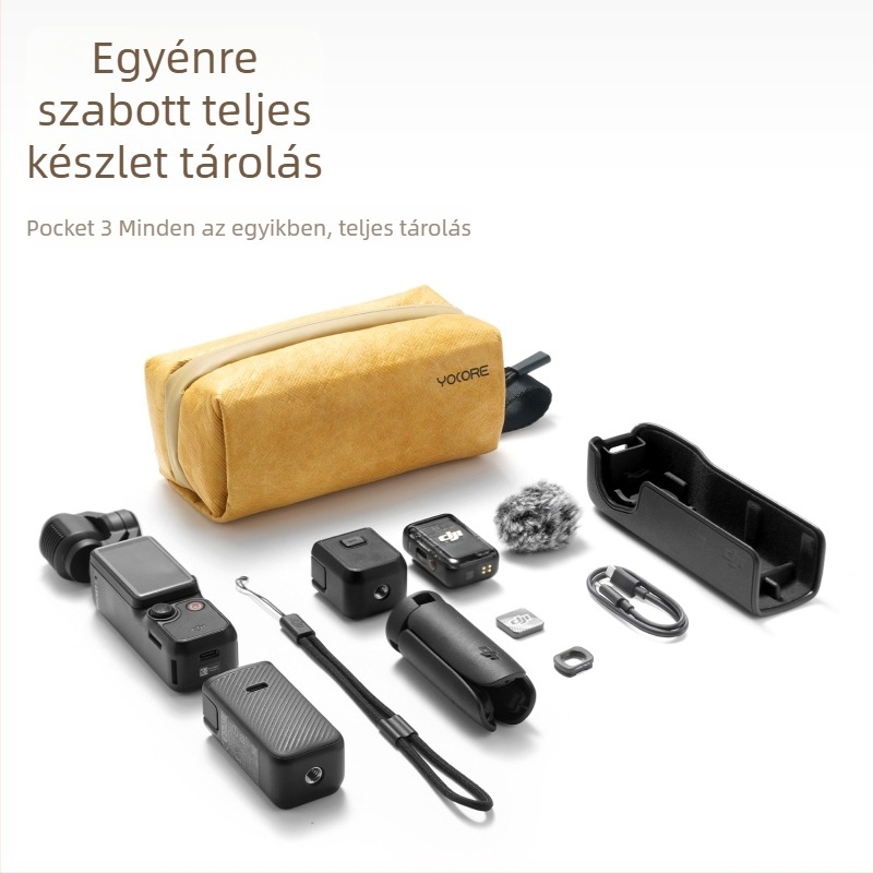 Dji Pocket3 Tároló Táska, Hordozható tok Pocket3-hoz, Anyag: Dupont Paper, Márka Travel Core, Csomagolás: Karton