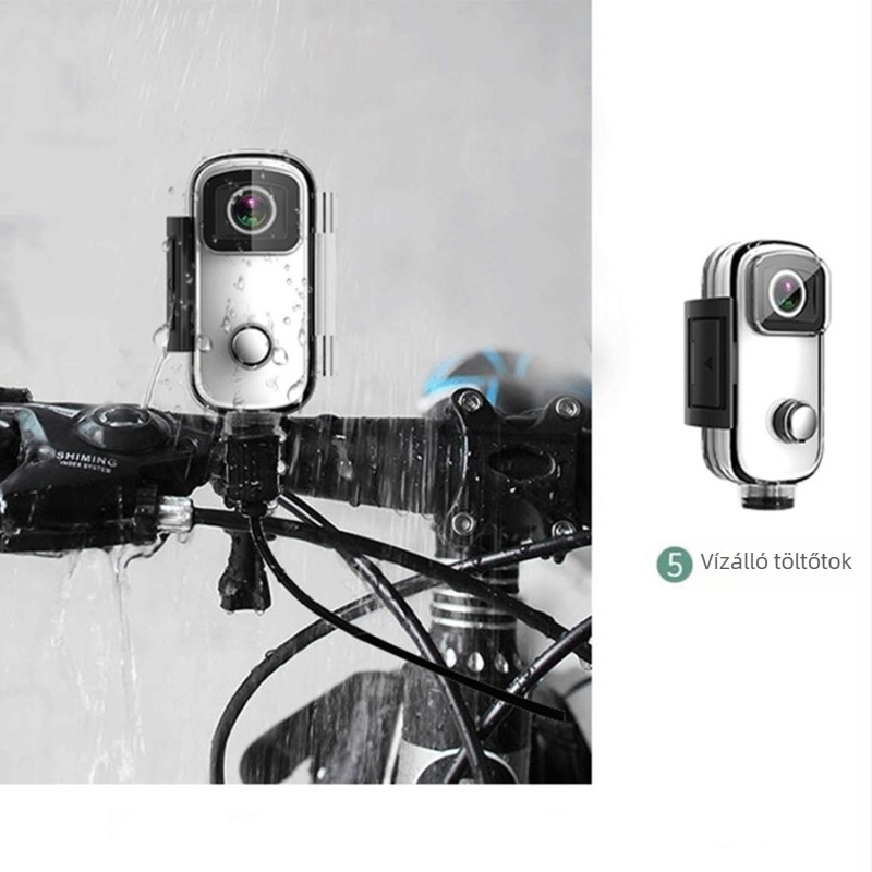 SJCAM C100 vízálló töltőtok kamera számára oldalsó töltéssel és felvétellel | ABS anyag, USB töltés, kompatibilis a C100-hoz