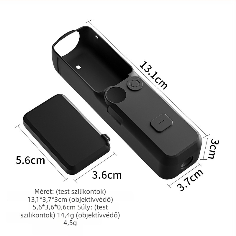 DJI Pocket 3 szilikon tok; Anyag: szilikon; Logó nyomtatás: testreszabható; Csomagolás: szilikon tok + TPE zacskó