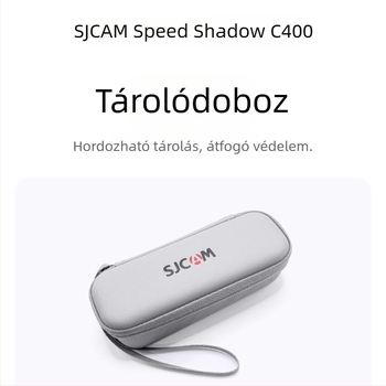 SJCAM C400 Kamera — kemény tok szállításra, vízálló, ütésálló EVA védelem