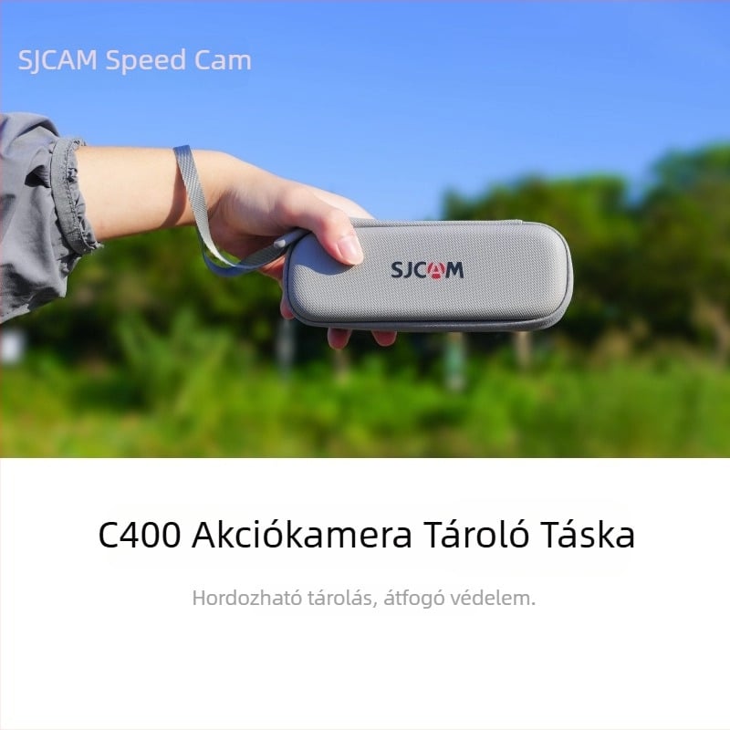 SJCAM C400 Kamera — kemény tok szállításra, vízálló, ütésálló EVA védelem