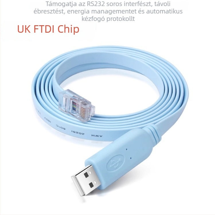 FTDI USB-C–től RJ-45-ig RS232 konzolkábel laptophoz FTDI chippel
