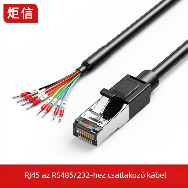 Juxin Vezérlővonal RJ45-hoz 8P8C hibakereső kábel RS232/485-hoz, csavart érpár