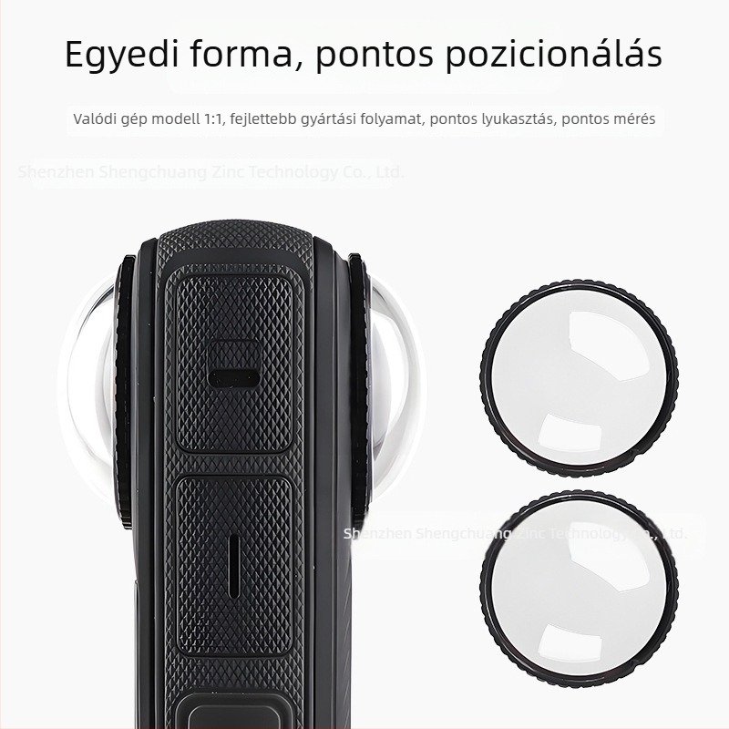 Insta360X4 optikai üvegvédő fedél – Modell 2444-i, üveg/PC opcionális