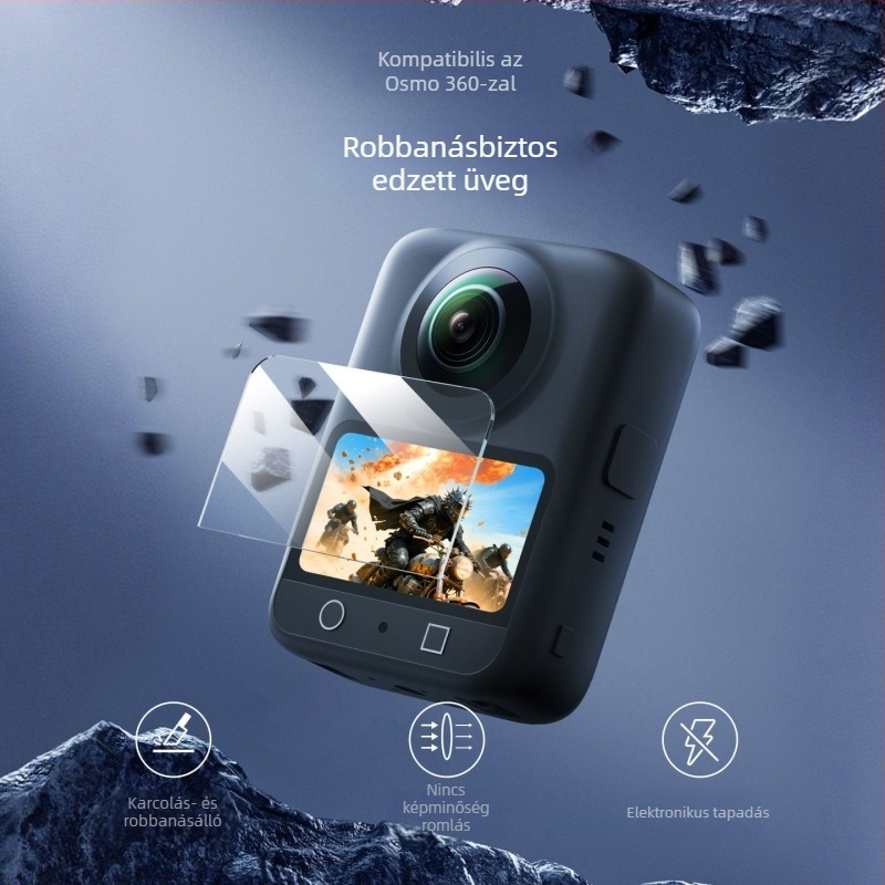 Telesin Osmo360 edzett képernyővédő fólia 51x32 mm
