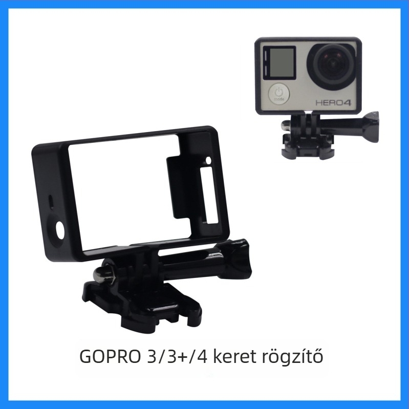 GoPro védőkeret kutyakerethez - standard keret, kompatibil GoPro 3/3+/4 • Márka: Keke • Modell: 805406 • Anyag: Műanyag • Kompatibilis modellek: Motion Camera • Egyrészes kivitel: Támogatott