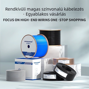 Cat5e szigetelés nélküli PoE Ethernet-kábel mérnöki és okos otthoni megfigyeléshez - 1000 Mbps - Hosszúságok: 10 m, 100 m, 280 m, 300 m