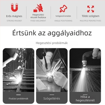 Mágneses derékszögű hegesztő rögzítő otthoni használatra – helymeghatározó és rögzítő eszköz