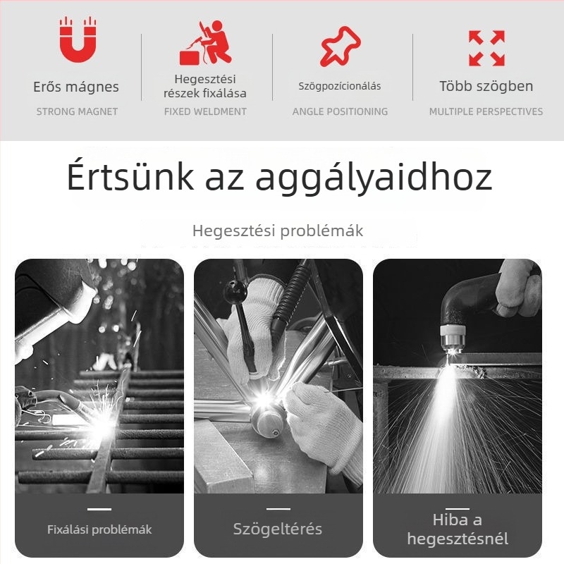 Mágneses derékszögű hegesztő rögzítő otthoni használatra – helymeghatározó és rögzítő eszköz