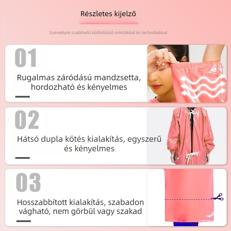 TPU ujjakkal ellátott kötény háziállatok ápolására – vízálló, letisztult stílus, macska és kutya fürdetéséhez