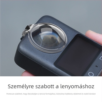 DJI Osmo 360 objektívvédő – Integrált objektívfedél, Karcolásálló, Anyag: Műanyag + Szilikon, Modell Os-g041