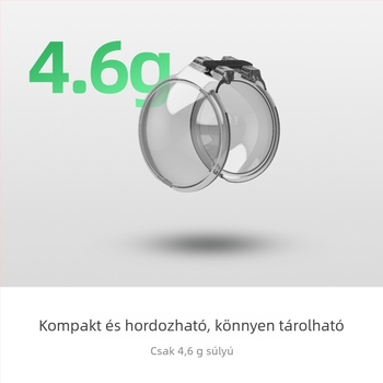 DJI Osmo 360 objektívvédő – Integrált objektívfedél, Karcolásálló, Anyag: Műanyag + Szilikon, Modell Os-g041