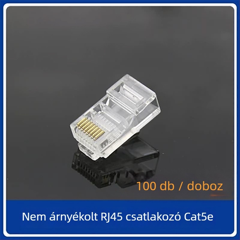TCL PQ0101 RJ45 hálózati csatlakozó Crystal Head, nem árnyékolt, Gigabit, injekciós öntés