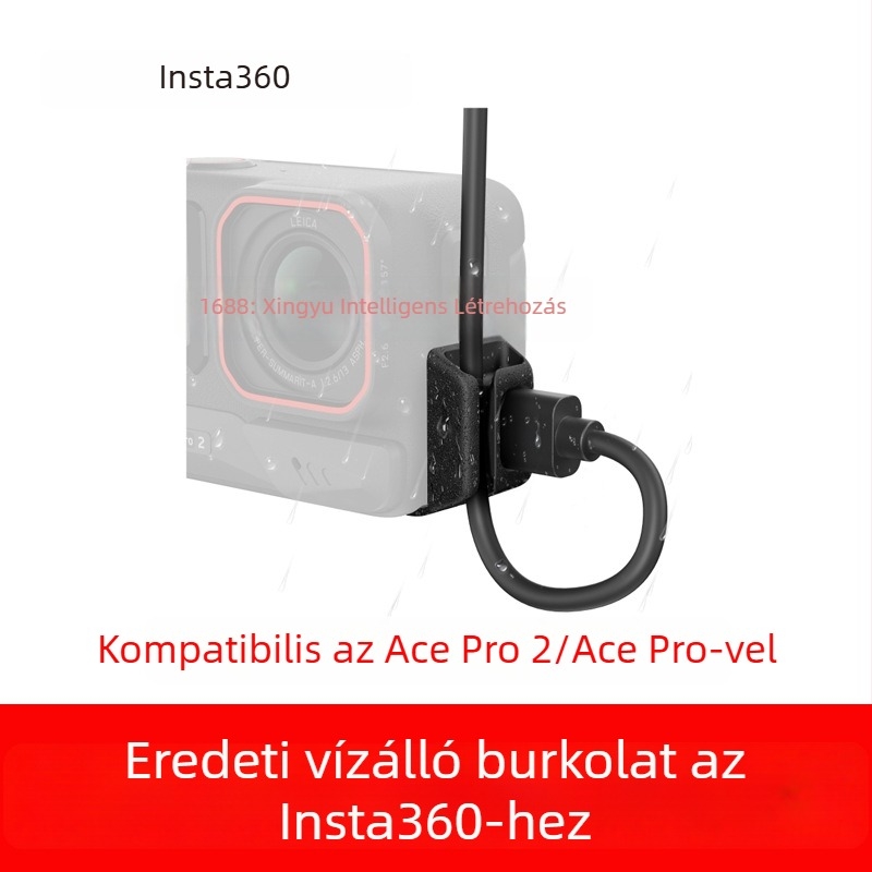 Esőálló töltővédő fedél az Insta360 Ace Pro 2/Ace Pro töltőportjához (Modell: 2-2-YS083; Anyagok: műanyag és szilikon)