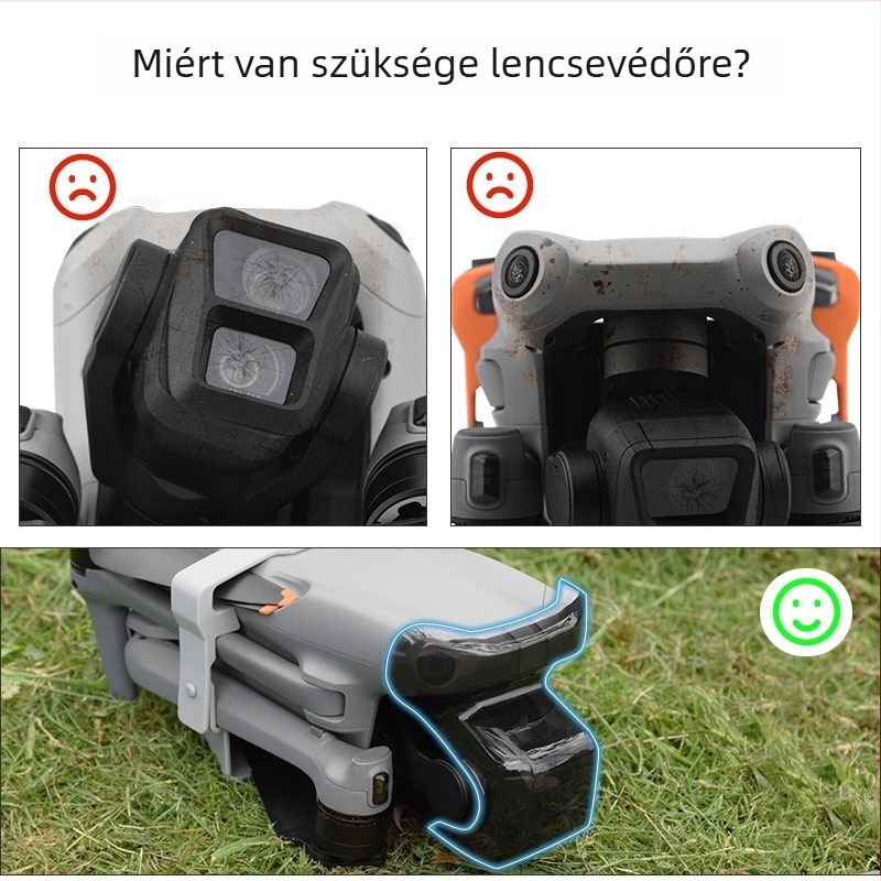 DJI Mavic Air 3 gimbal védőfedél, Air 3 objektívfedél, drón porvédő kiegészítők