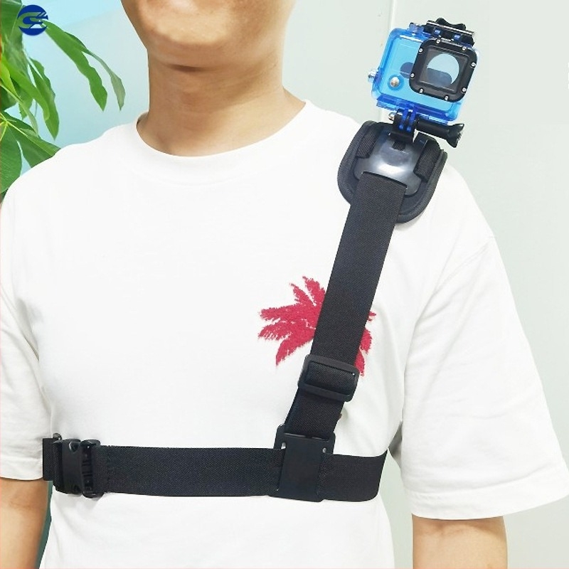  Univerzális mellkasrögzítő pánt akciókamerákhoz – Kompatibil GoPro és más kamerákkal, nylonpánt és műanyag részek