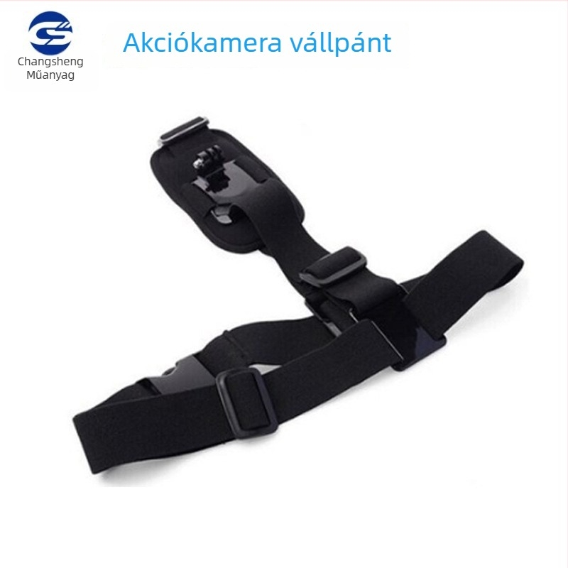  Univerzális mellkasrögzítő pánt akciókamerákhoz – Kompatibil GoPro és más kamerákkal, nylonpánt és műanyag részek