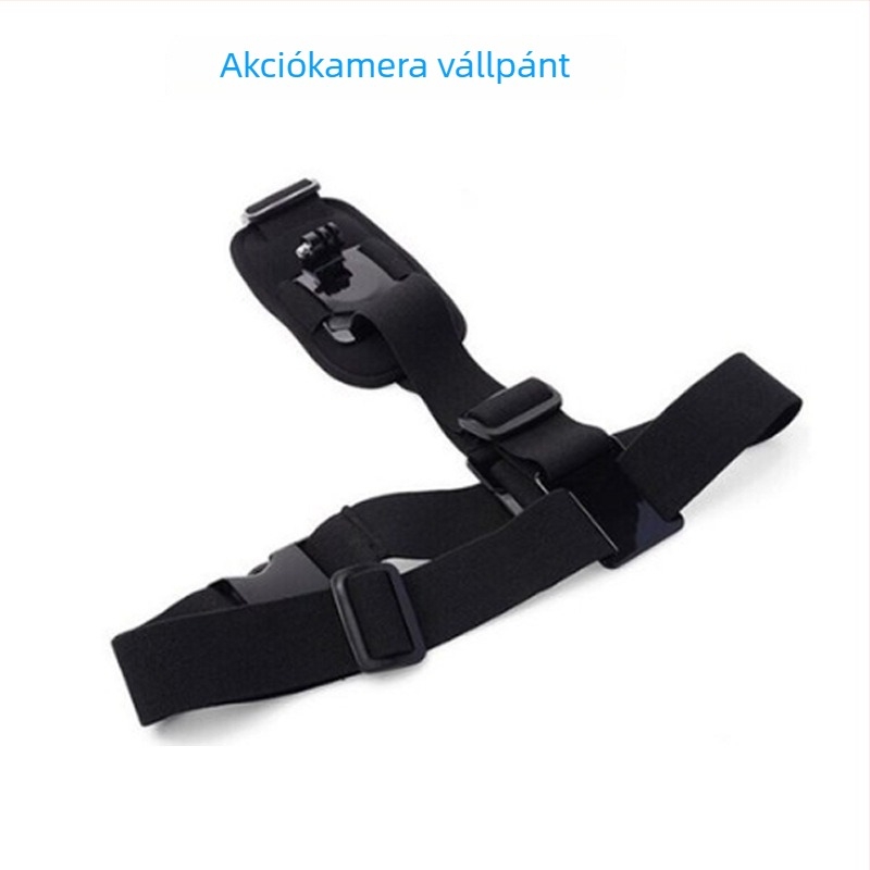  Univerzális mellkasrögzítő pánt akciókamerákhoz – Kompatibil GoPro és más kamerákkal, nylonpánt és műanyag részek