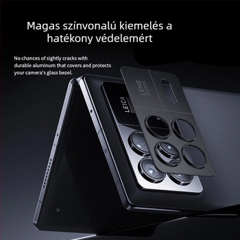 Xiaomi Mix Fold 3 alumínium objektívgyűrű védőkeret – kamera védelem, matt felület, ütésálló