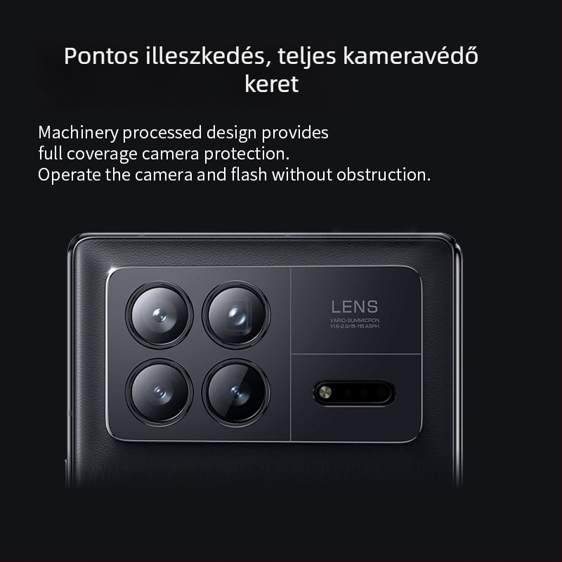 Xiaomi Mix Fold 3 alumínium objektívgyűrű védőkeret – kamera védelem, matt felület, ütésálló