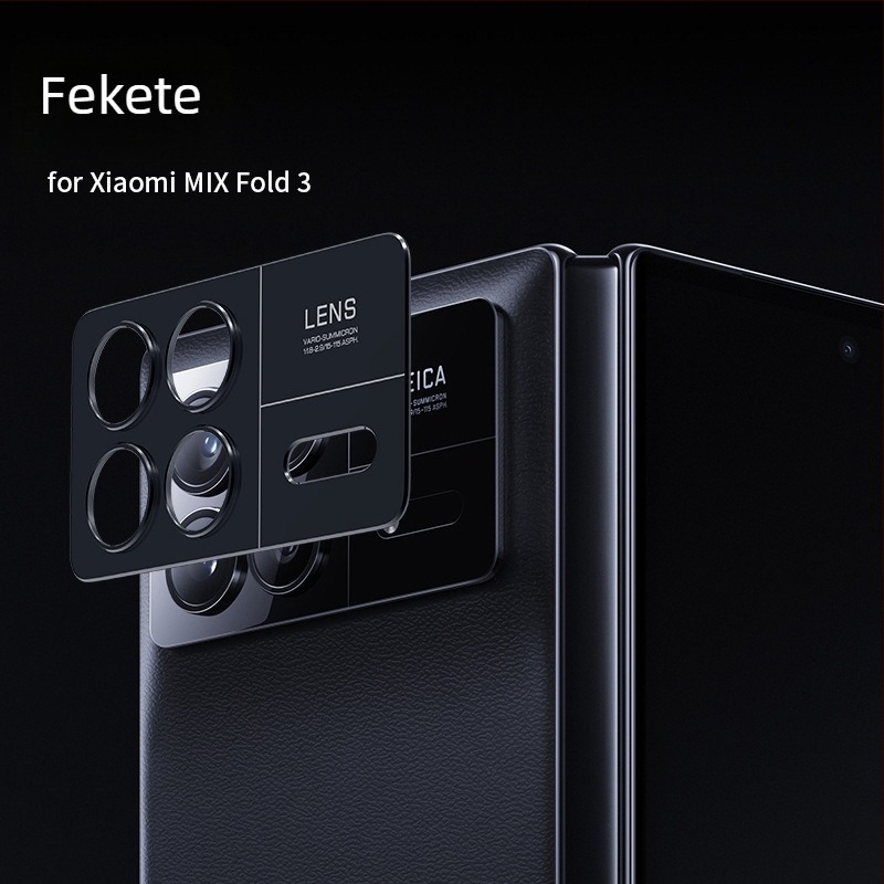 Xiaomi Mix Fold 3 alumínium objektívgyűrű védőkeret – kamera védelem, matt felület, ütésálló
