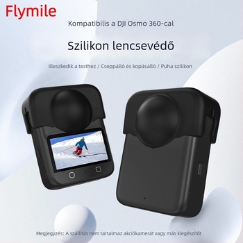 Szilikon objektívvédő DJI Osmo 360-hoz – porálló panorámás akciókamera védőfedél (30,2 g)