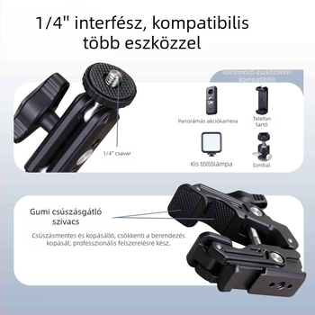 Cm-17b erős alumínium ötvözet klipsz univerzális kameratámaszhoz; logónyomtatás elérhető