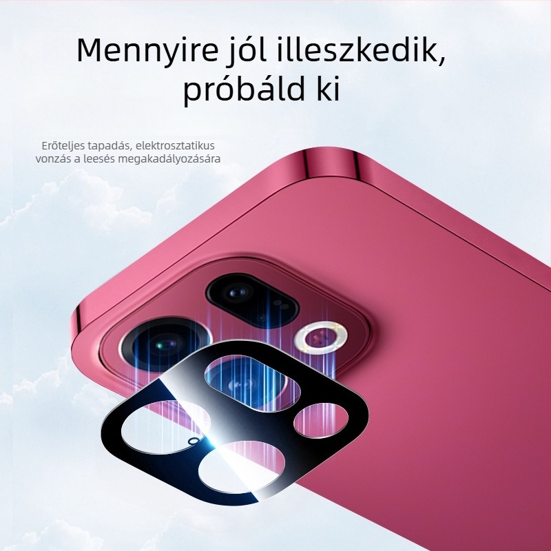 OPPO Find X9 / Find X9 Pro kamera objektívvédő fólia – teljes lefedettség, Asahi üveg, lézeres gravírozás, Double Gull