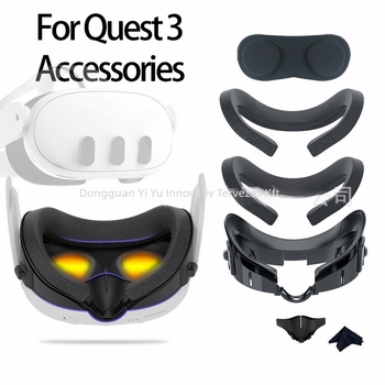 Quest 3 szemmaszk Ice Silk anyagból, állítható teleszkópos keret, egyszerű felhelyezés, lélegző