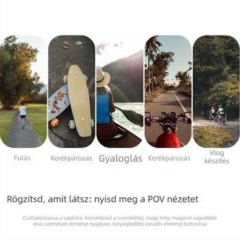SUNNYLIFE Sapkára illeszthető klipsz Insta360 GO 3S/GO 3-hoz — fejre szerelhető tartó első személyes felvételekhez, modell G3S-J867, anyag műanyag
