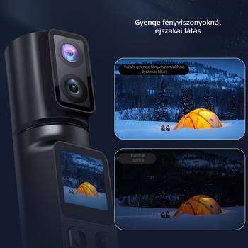 M103 Kézbe fogható akciókamera – 50 MP szenzor, 2 hüvelykes LCD, TF kártya tárhely, ABS test, 7 órás akkumulátor-üzemidő
