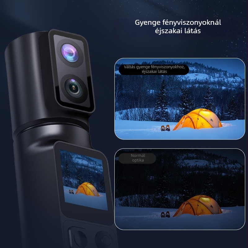 M103 Kézbe fogható akciókamera – 50 MP szenzor, 2 hüvelykes LCD, TF kártya tárhely, ABS test, 7 órás akkumulátor-üzemidő
