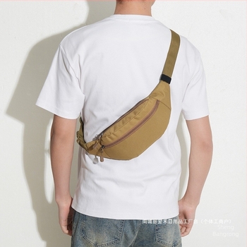 Férfi Oxford szövetből készült vízálló sport deréktáska, keresztpánttal, kerékpározáshoz – 2025 tavasz bemutató