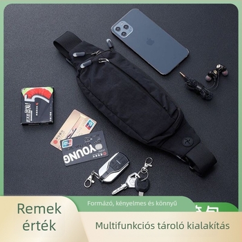 Férfi deréktáji crossbody táska - Oxford szövet, szabadidős utazás