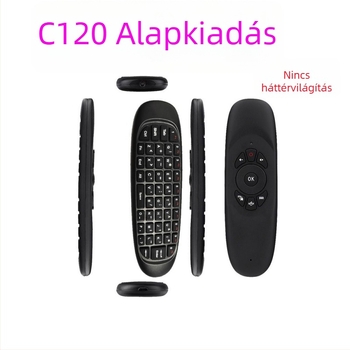 C120 Vezeték nélküli Air Mouse billentyűzettel – USB interfész, 10 m hatótáv, ergonómikus design, minden egyben távirányító
