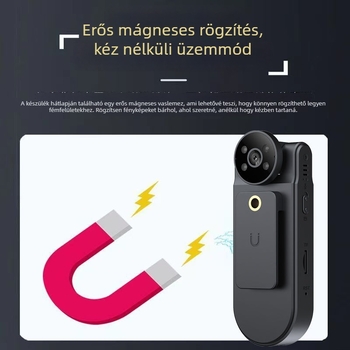 L20 Hátlapon rögzíthető kerékpáros kamera, 4K, 1.5 hüvelykes IPS kijelző, TF memóriakártya, ABS ház, 8 órás üzemidő