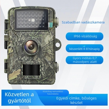 Kültéri vadkamera H1, 2,0 hüvelykes LCD, 1 MP szenzor, ABS ház, TF-kártya tárolás