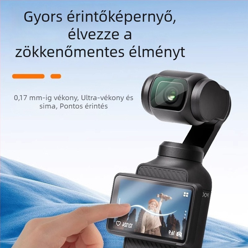 Sincerity márkájú DJI Pocket 3 AR – anti-reflektív védőfilm, nagy felbontású védőfilm a kijelzőre és a lencsébe, Dongguan eredet, felületkezelés