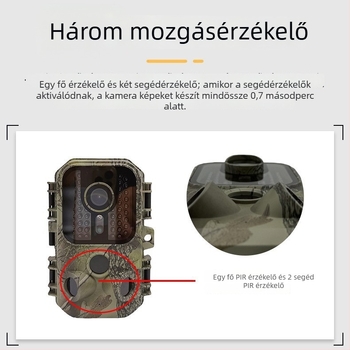 Kültéri infravörös vadkamera, modell H2o, 16 MP, TF kártya akár 128 GB-ig, 2,0 hüvelykes LCD, 10 órás akkumulátor-élettartam